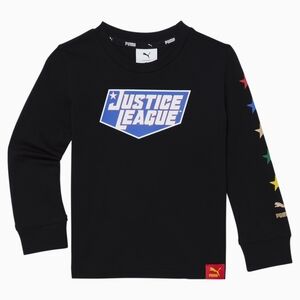 PUMA x DC Justice League Long Sleeve Toddler Fashion Tee Size M